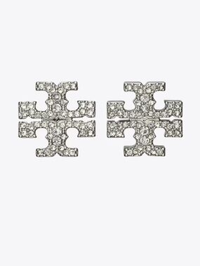 Tory Burch | Icon Pave Stud Earring Set | Tory Silver/Crystal